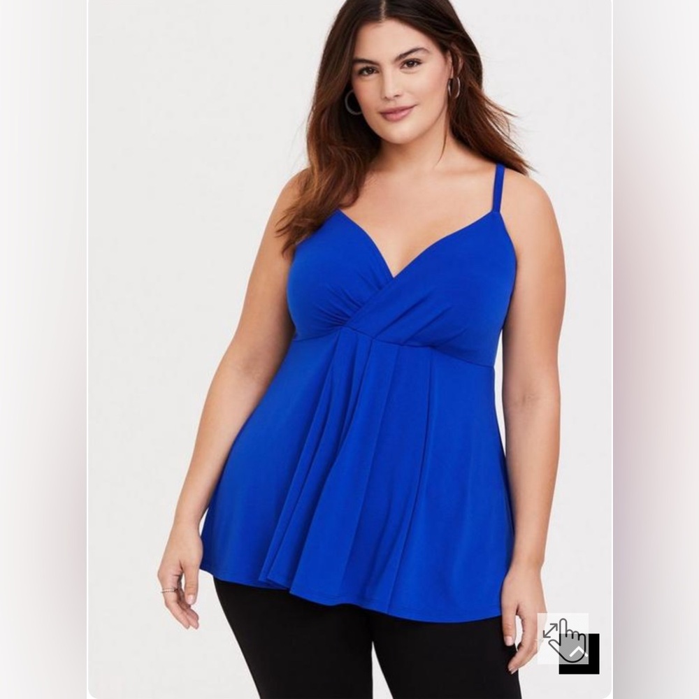 TORRID Studio Knit Surplice Babydoll Cami